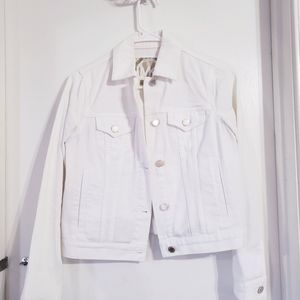Michael by Michael Kors XS white denim jacket